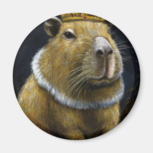 KAPIBARA KONING MAGNEET (Voorkant)