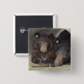 Kapiolani en Shadow - vierkante knop Vierkante Button 5,1 Cm (Voorkant /achterkant)