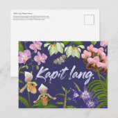 "Kapit lang" (Hang daar in) Filipino Motivatie Briefkaart (Voorkant / Achterkant)