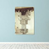 Kapitaal in Perzische stijl Canvas Afdruk (Insitu (Houten vloer))