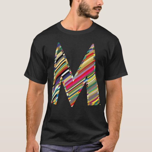 KAPITAAL Letter M Multicolored, T-shirt (Voorkant)