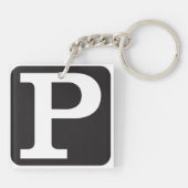 Kapitaal P Sleutelhanger (Achterkant)