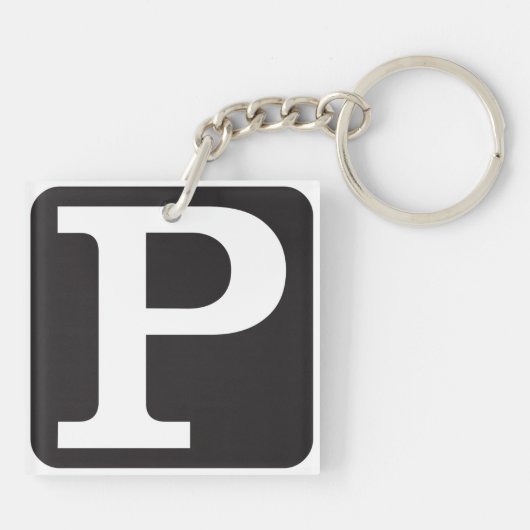 Kapitaal P Sleutelhanger (Achterkant)
