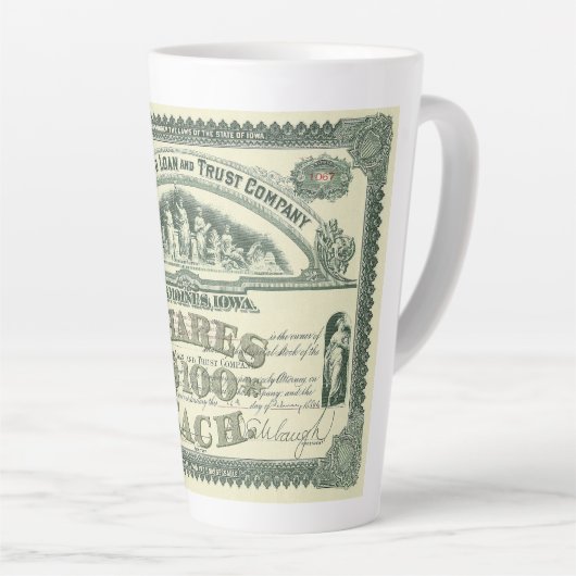 kapitaalcertificaat Business Finance Latte Mok (Rechterhoek)