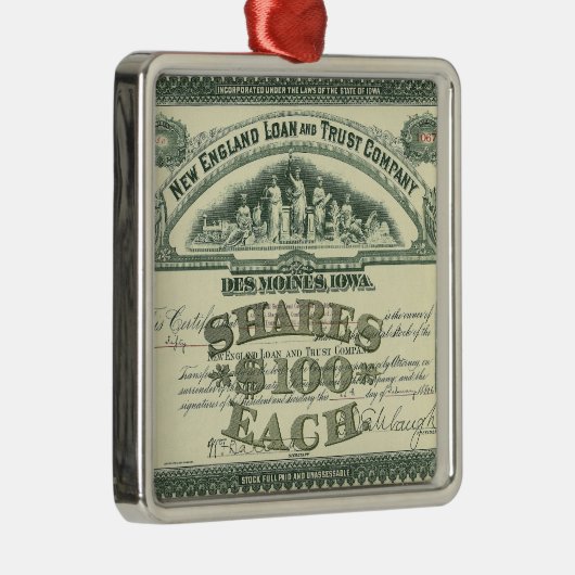  kapitaalcertificaat Business Finance Metalen Ornament (Rechts)