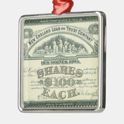  kapitaalcertificaat Business Finance Metalen Ornament (Links)