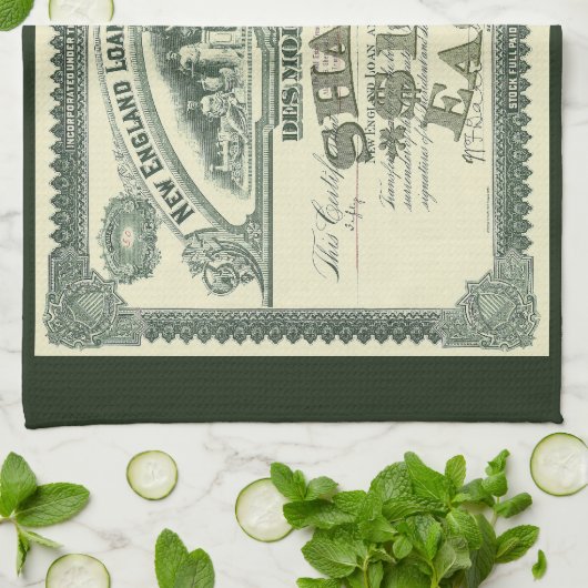  kapitaalcertificaat Business Finance Theedoek (Gevouwen)