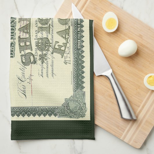  kapitaalcertificaat Business Finance Theedoek (Quarter Fold)