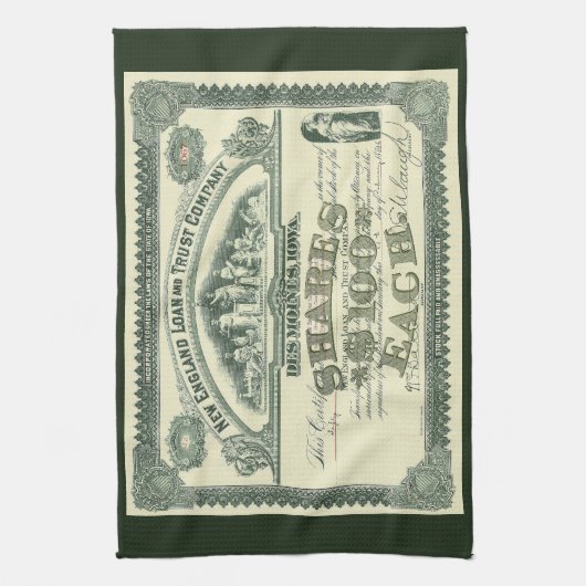 kapitaalcertificaat Business Finance Theedoek (Verticaal)