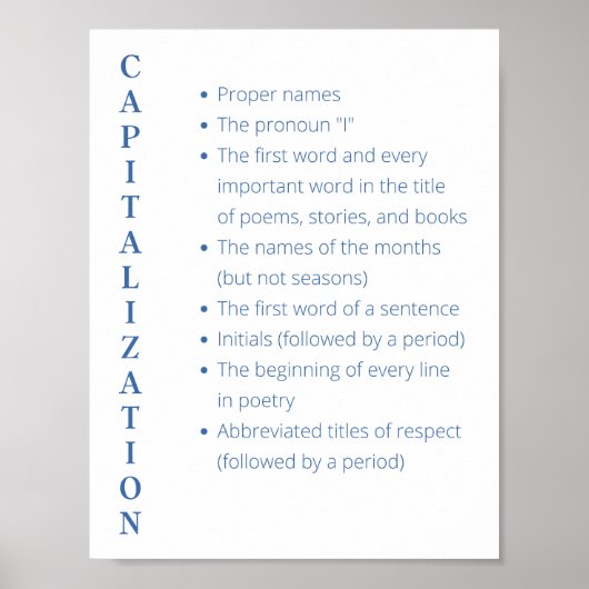 kapitalisatie-Poster Poster (Voorkant)