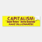 KAPITALISME bumpersticker (Voorkant)