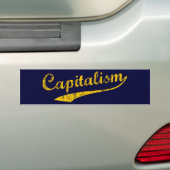 kapitalisme bumpersticker (Op auto)
