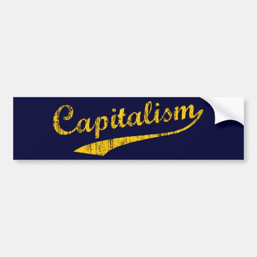 kapitalisme bumpersticker (Voorkant)