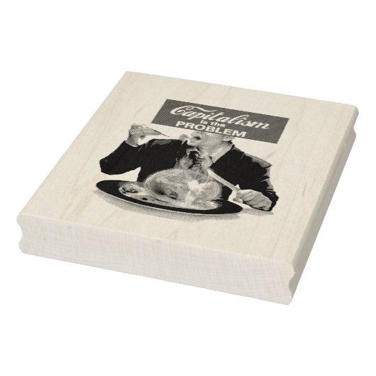 Kapitalisme is het probleem rubberstempel (Stempel)