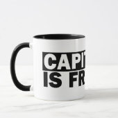 Kapitalisme is vrijheid mok (Links)