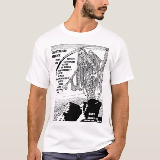 Kapitalisme Meams t-shirt (Voorkant)