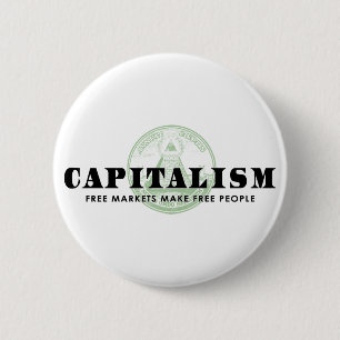 kapitalisme ronde button 5,7 cm