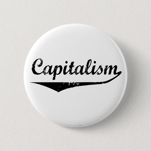 kapitalisme ronde button 5,7 cm (Voorkant)