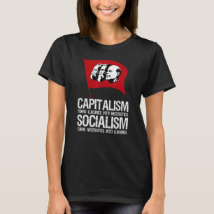 Kapitalisme socialistisch anticommunistisch pro-co t-shirt