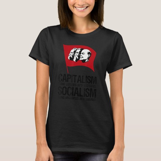 kapitalisme tegen communistisch Pet T-shirt (Voorkant)