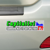 Kapitalist! Bumpersticker (Op auto)