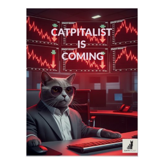 Kapitalist: Grappige Markt Crash Art Print Perfect Poster (Voorkant)