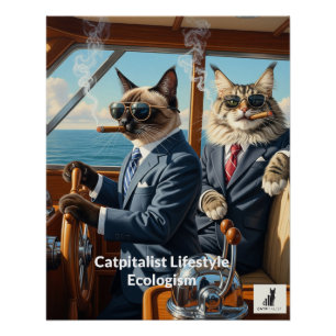 Kapitalistisch ecologisme: omdat milieuvriendelijk perfect poster