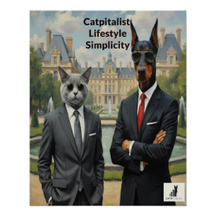 Kapitalistische levensstijl Eenvoud Perfect Poster