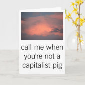 kapitalistische varkenskaart kaart (Gele Bloem)