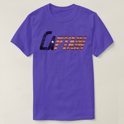 kapitein 1 t-shirt (Design voorkant)