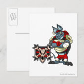 Kapitein 1 van het Krawk Island Team Briefkaart (Voorkant / Achterkant)