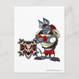 Kapitein 1 van het Krawk Island Team Briefkaart