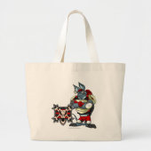 Kapitein 1 van het Krawk Island Team Grote Tote Bag (Voorkant)