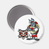 Kapitein 1 van het Krawk Island Team Magneet (Voorkant / Achterkant)