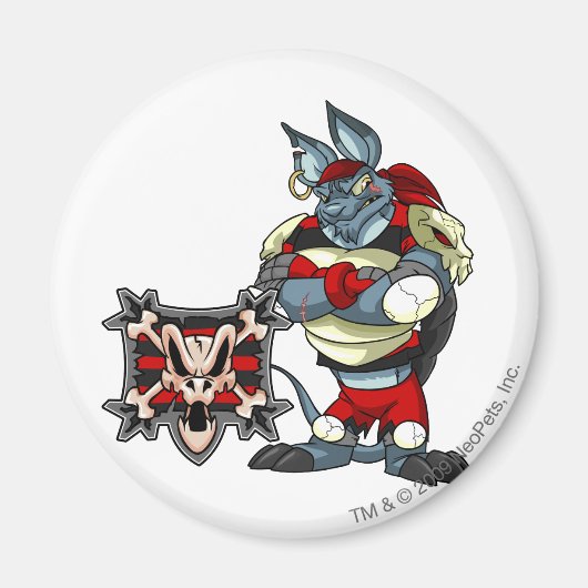 Kapitein 1 van het Krawk Island Team Magneet (Voorkant)