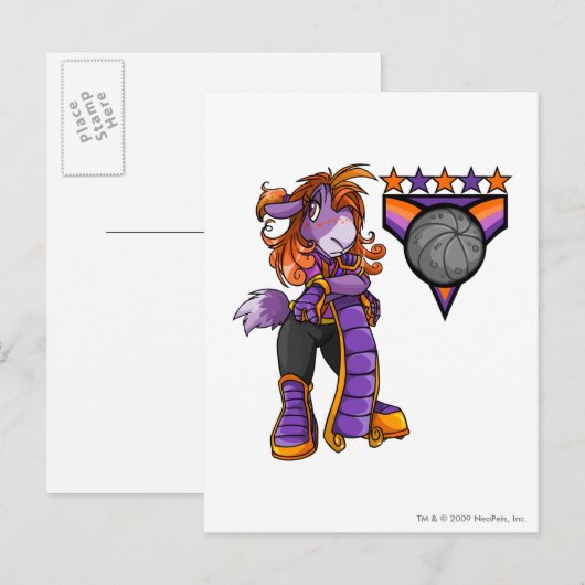 Kapitein 1 van het Kreludor Team Briefkaart (Voorkant / Achterkant)