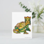 Kapitein 1 van het Mystery Island Team Briefkaart (Staand voorkant)