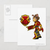 Kapitein 1 van het Shenkuu-team Briefkaart (Voorkant / Achterkant)