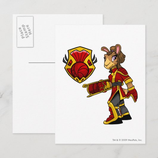 Kapitein 1 van het Shenkuu-team Briefkaart (Voorkant / Achterkant)