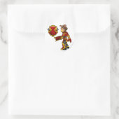 Kapitein 1 van het Shenkuu-team Ronde Sticker (Tas)