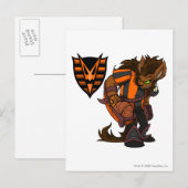 Kapitein 1 van het team voor gevlekte Bossen Briefkaart (Voorkant / Achterkant)