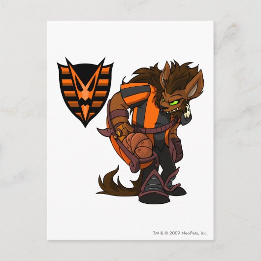 Kapitein 1 van het team voor gevlekte Bossen Briefkaart (Voorkant)