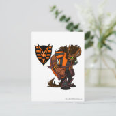 Kapitein 1 van het team voor gevlekte Bossen Briefkaart (Staand voorkant)