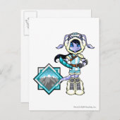 Kapitein 1 van het Terror Mountatin Team Briefkaart (Voorkant / Achterkant)