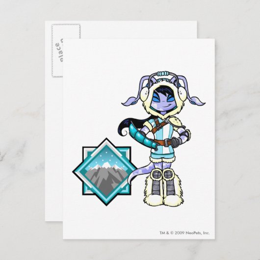 Kapitein 1 van het Terror Mountatin Team Briefkaart (Voorkant / Achterkant)