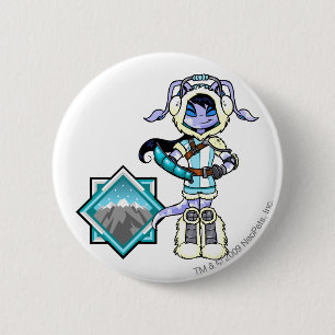 Kapitein 1 van het Terror Mountation Team Ronde Button 5,7 Cm