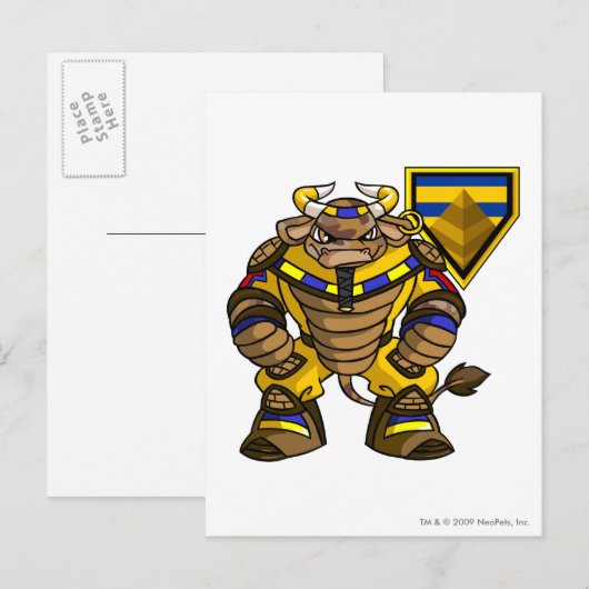 Kapitein 1 verloren woestijn briefkaart (Voorkant / Achterkant)