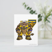 Kapitein 1 verloren woestijn briefkaart (Staand voorkant)