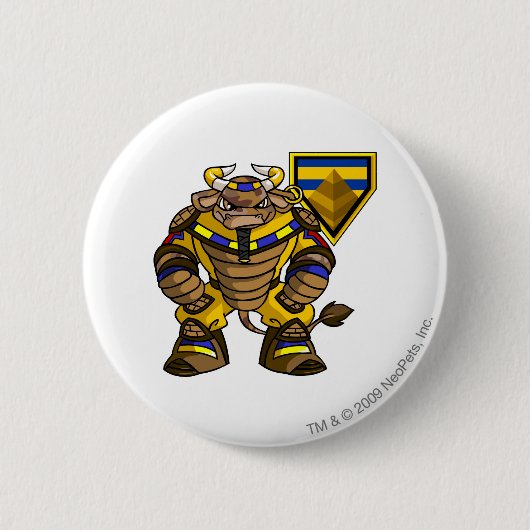 Kapitein 1 verloren woestijn ronde button 5,7 cm (Voorkant)