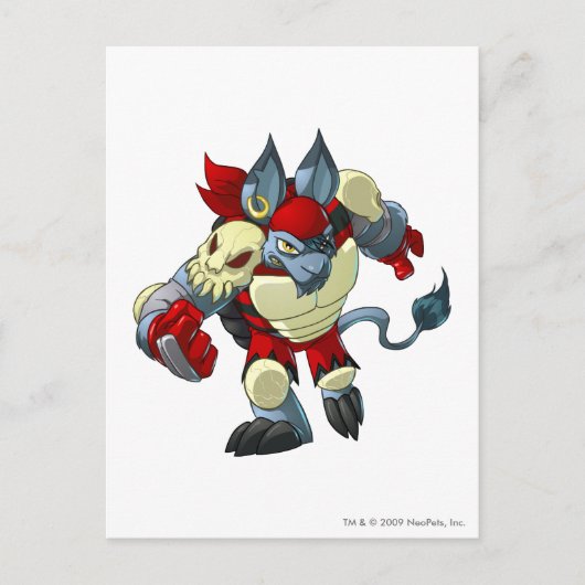 Kapitein 2 van het Krawk Island Team Briefkaart (Voorkant)